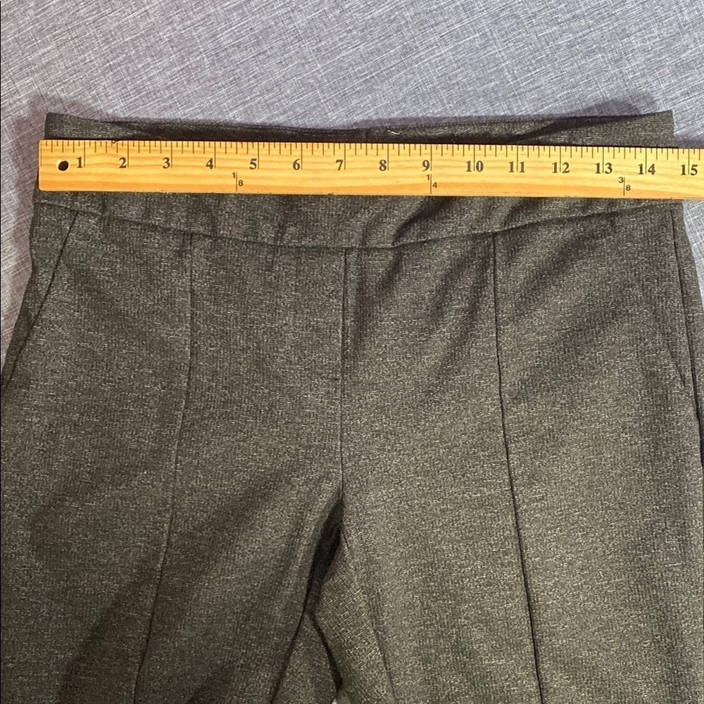 Hilary Radley medium Charcoal Gray Slim Stretch Pants Office Trousers Workwear - Picture 7 of 8